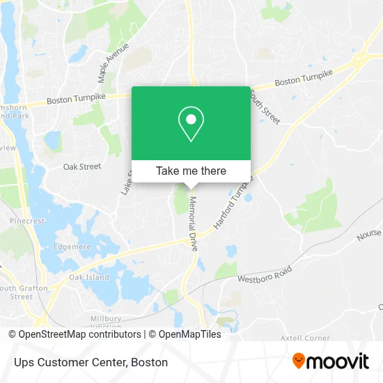 Ups Customer Center map