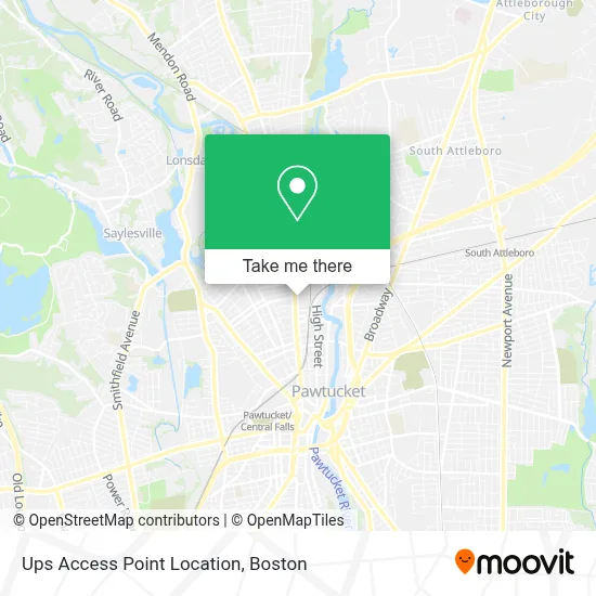Ups Access Point Location map