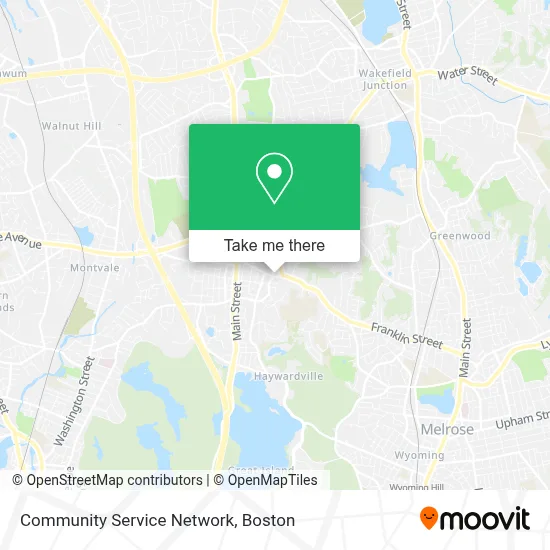 Community Service Network map
