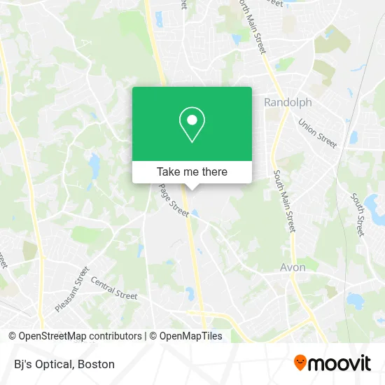Bj's Optical map