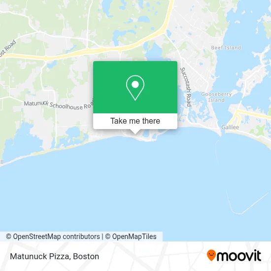 Matunuck Pizza map