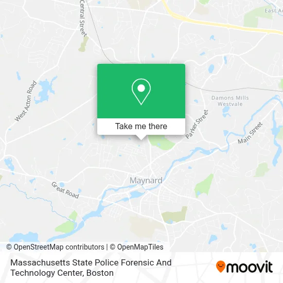 Massachusetts State Police Forensic And Technology Center map