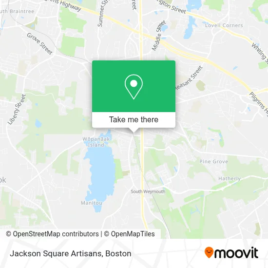 Jackson Square Artisans map