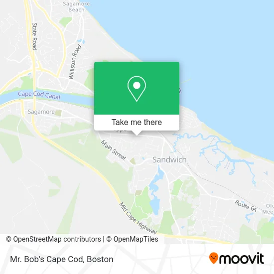 Mr. Bob's Cape Cod map