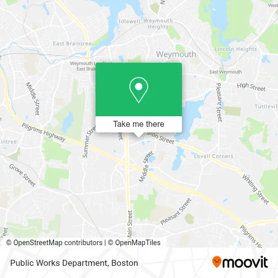 Public Works Department map