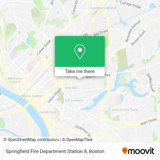 Springfield Fire Department Station 8 map