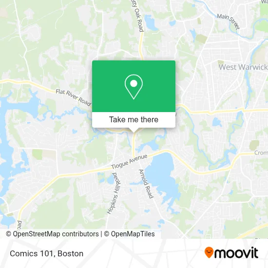 Comics 101 map
