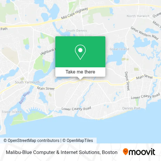 Malibu-Blue Computer & Internet Solutions map