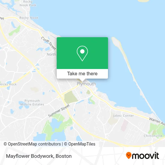 Mayflower Bodywork map
