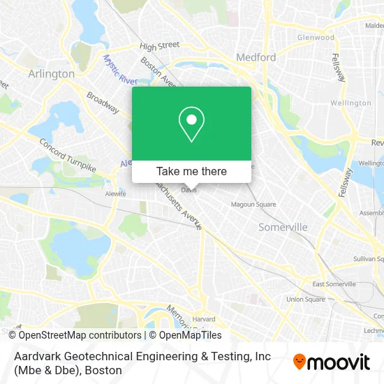 Aardvark Geotechnical Engineering & Testing, Inc (Mbe & Dbe) map