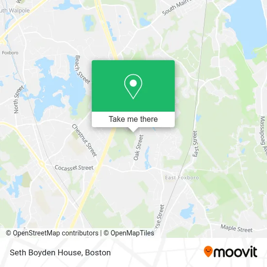 Seth Boyden House map