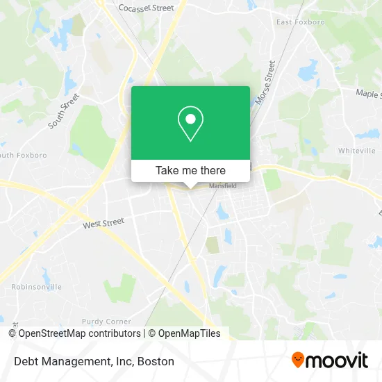 Debt Management, Inc map