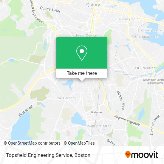 Topsfield Engineering Service map
