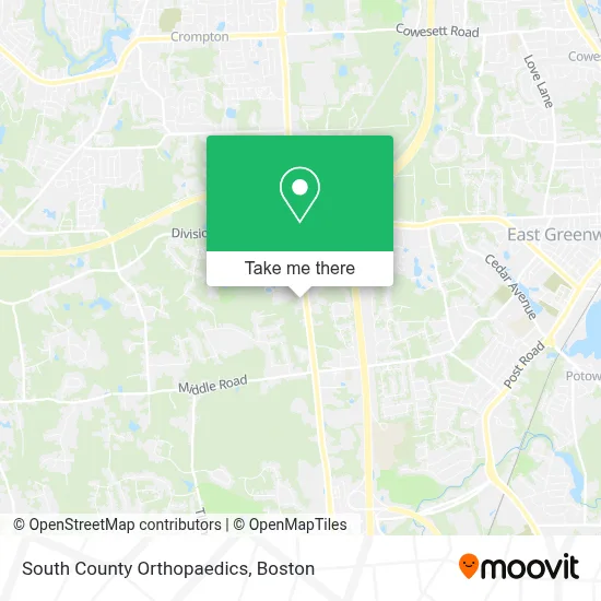 South County Orthopaedics map