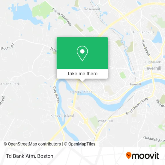 Td Bank Atm map