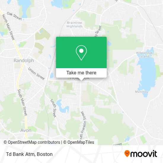 Td Bank Atm map