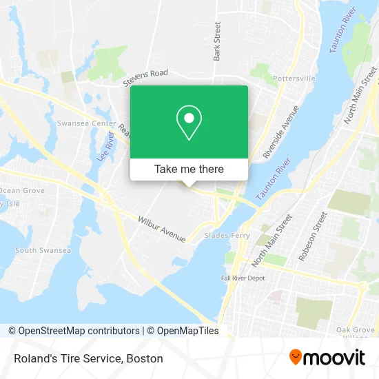 Roland's Tire Service map