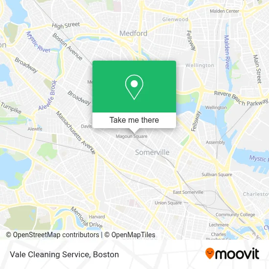 Vale Cleaning Service map