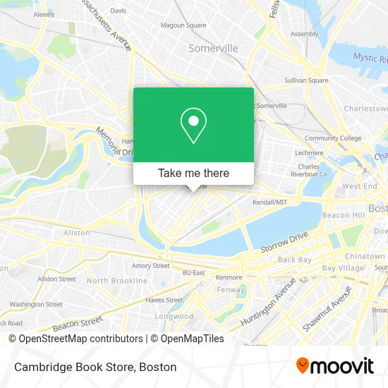 Cambridge Book Store map