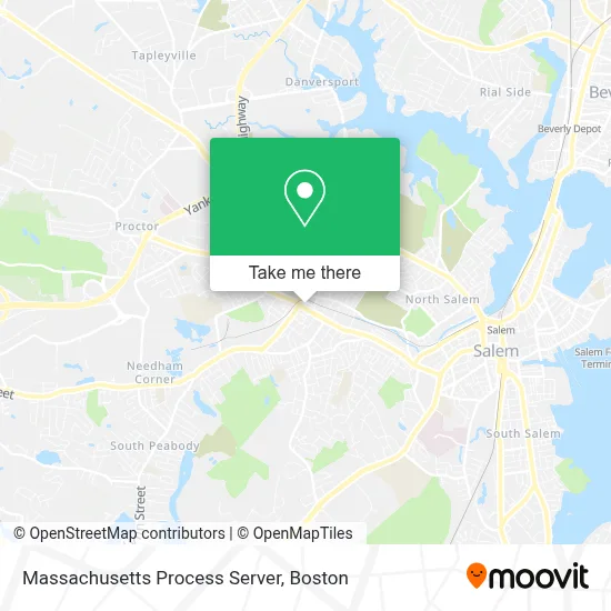Massachusetts Process Server map