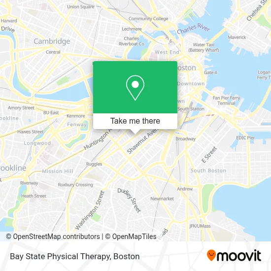 Bay State Physical Therapy map