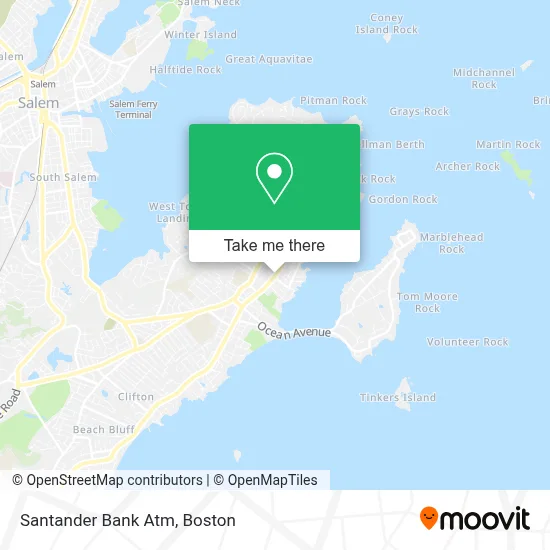 Santander Bank Atm map