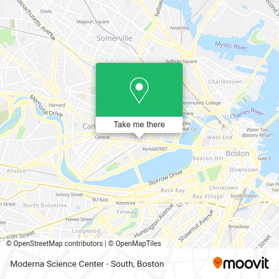 Moderna Science Center - South map