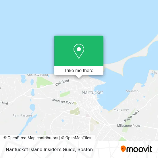 Nantucket Island Insider's Guide map