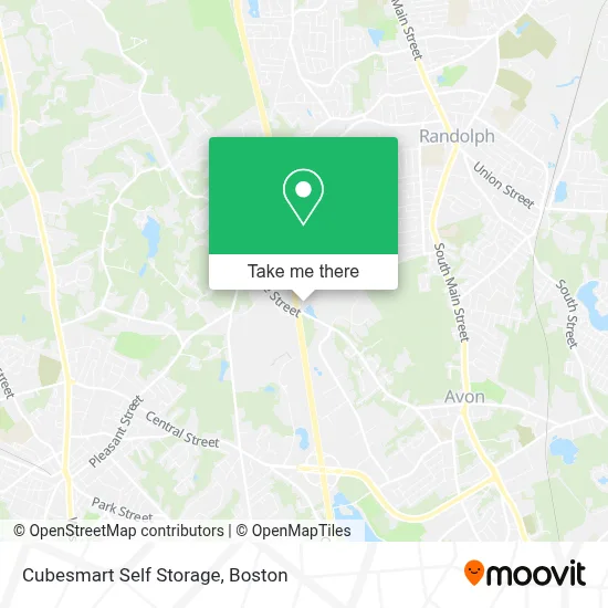 Cubesmart Self Storage map