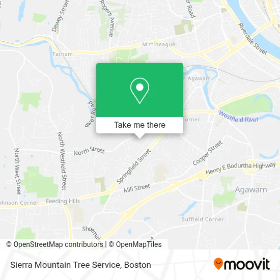 Sierra Mountain Tree Service map