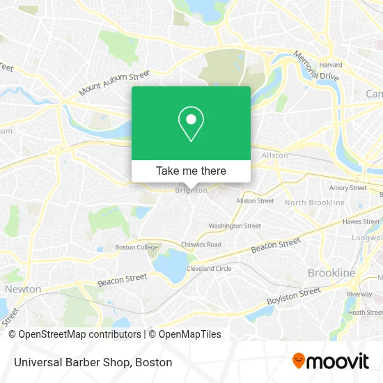 Universal Barber Shop map