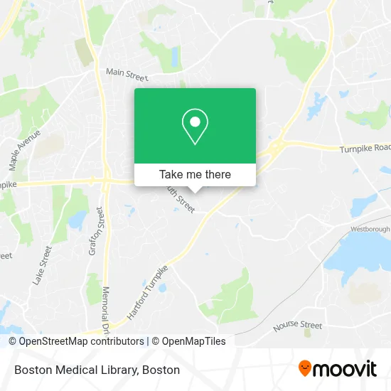 Boston Medical Library map