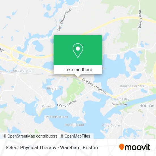 Select Physical Therapy - Wareham map