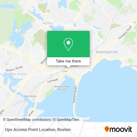 Ups Access Point Location map