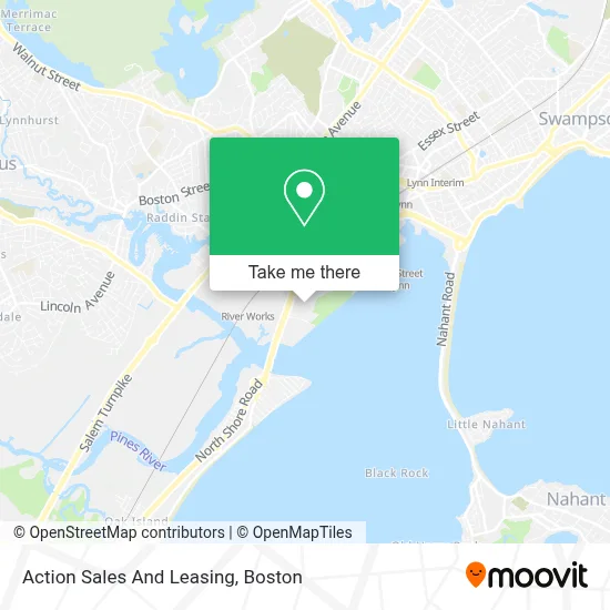Action Sales And Leasing map