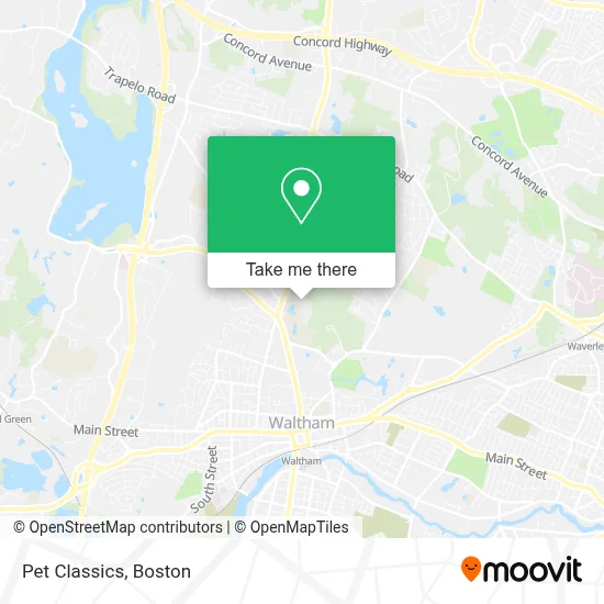 Pet Classics map