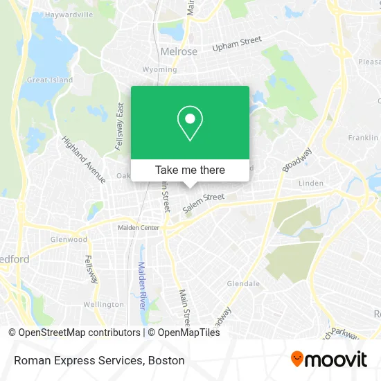 Roman Express Services map