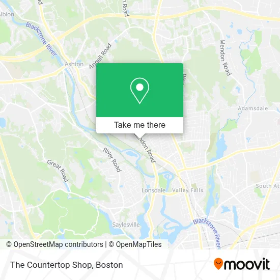 The Countertop Shop map