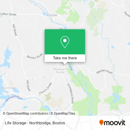 Life Storage - Northbridge map