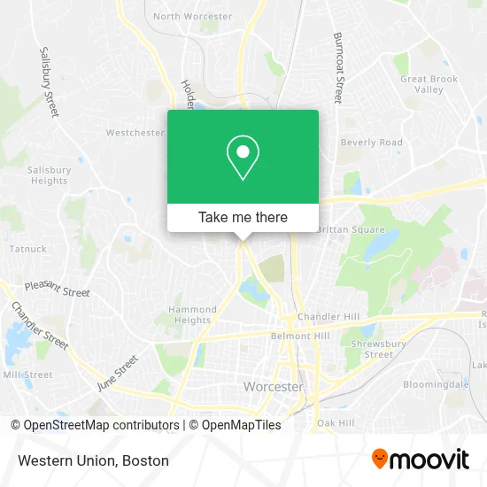 Western Union map
