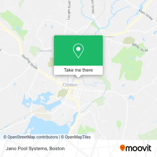 Jano Pool Systems map