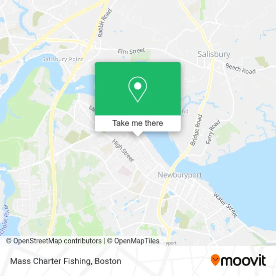 Mass Charter Fishing map
