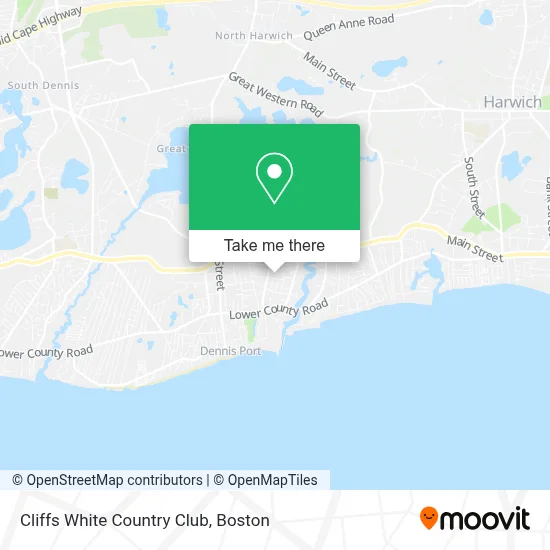 Cliffs White Country Club map