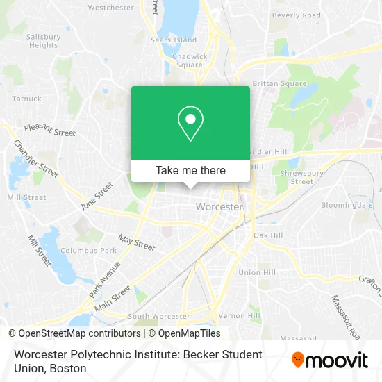 Worcester Polytechnic Institute: Becker Student Union map