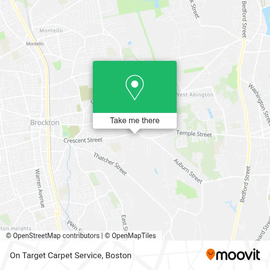 On Target Carpet Service map