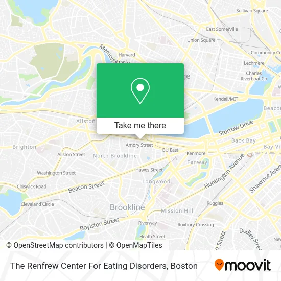The Renfrew Center For Eating Disorders map