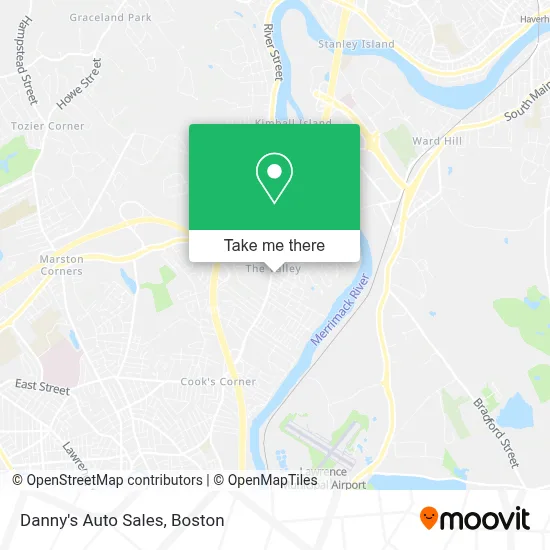 Danny's Auto Sales map