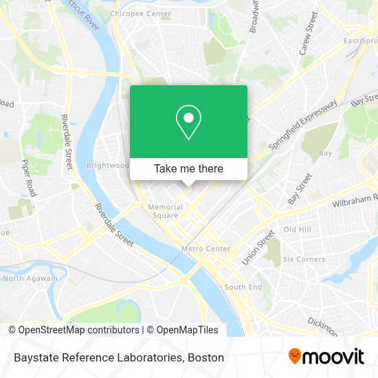 Baystate Reference Laboratories map