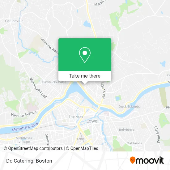 Dc Catering map