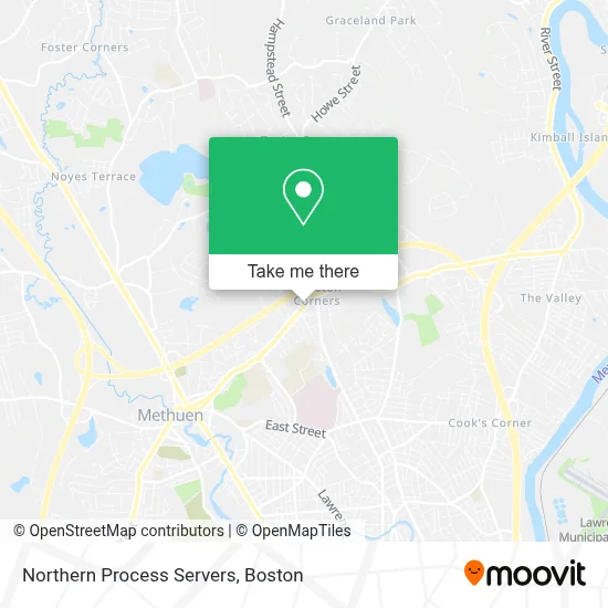 Northern Process Servers map